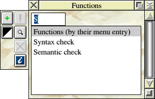 List of functions